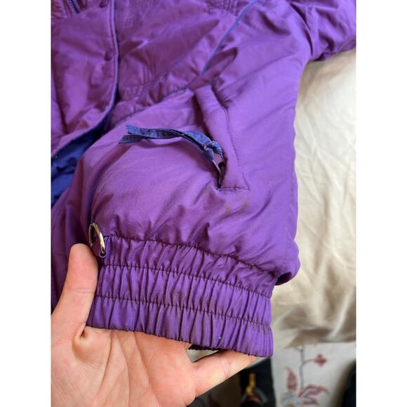 Vintage Grand Targhee women’s purple medium ski coat jacket apres gaper quilted - Picture 4 of 11